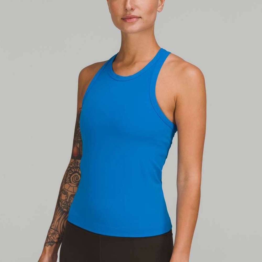 Lululemon Align Racerback Tank Top size 4 Color Blue Poolside New